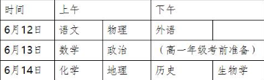 2022年湖南高中学业水平考试时间及科目安排