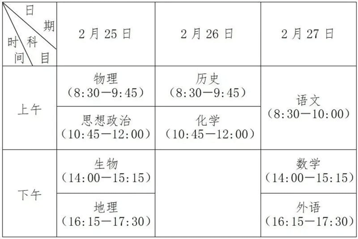 江苏省2023年普通高中学业水平合格性考试时间