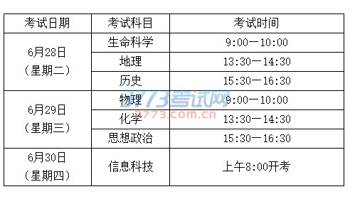 高中学业水平考试明日开考