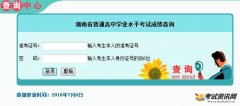 2016年湖南省普通高中学业水平考试成绩查询网址www.hneeb.cn