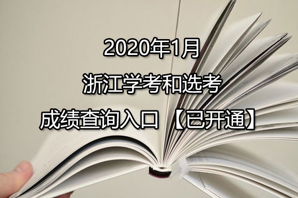 2020年1月浙江嘉兴学考和选考成绩查询入口