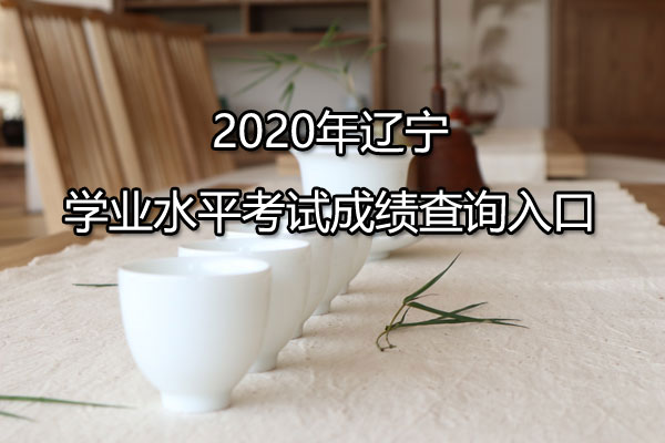 2020年辽宁阜新学业水平考试成绩查询入口