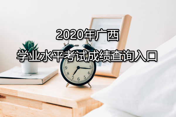 2020年广西学业水平考试成绩查询入口