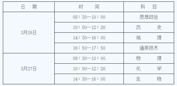 2022年陕西普通高中学业水平考试时间